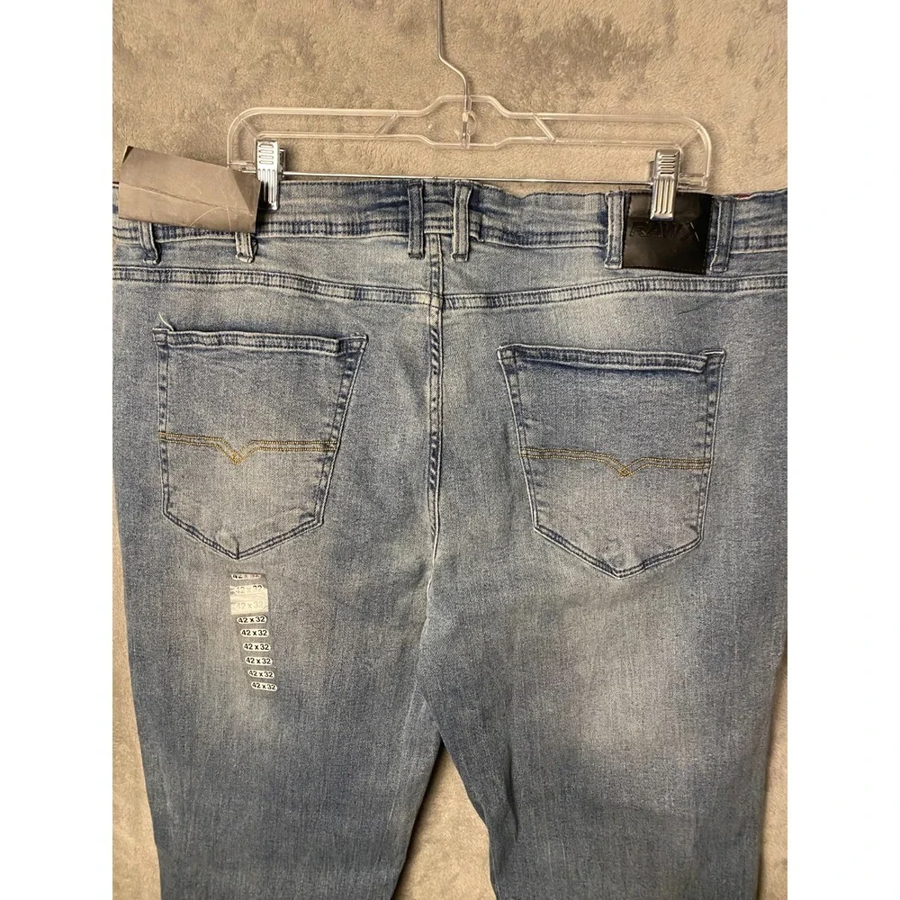 RawX Men's Jeans W42 L32 Light Blue 517 Straight Fit